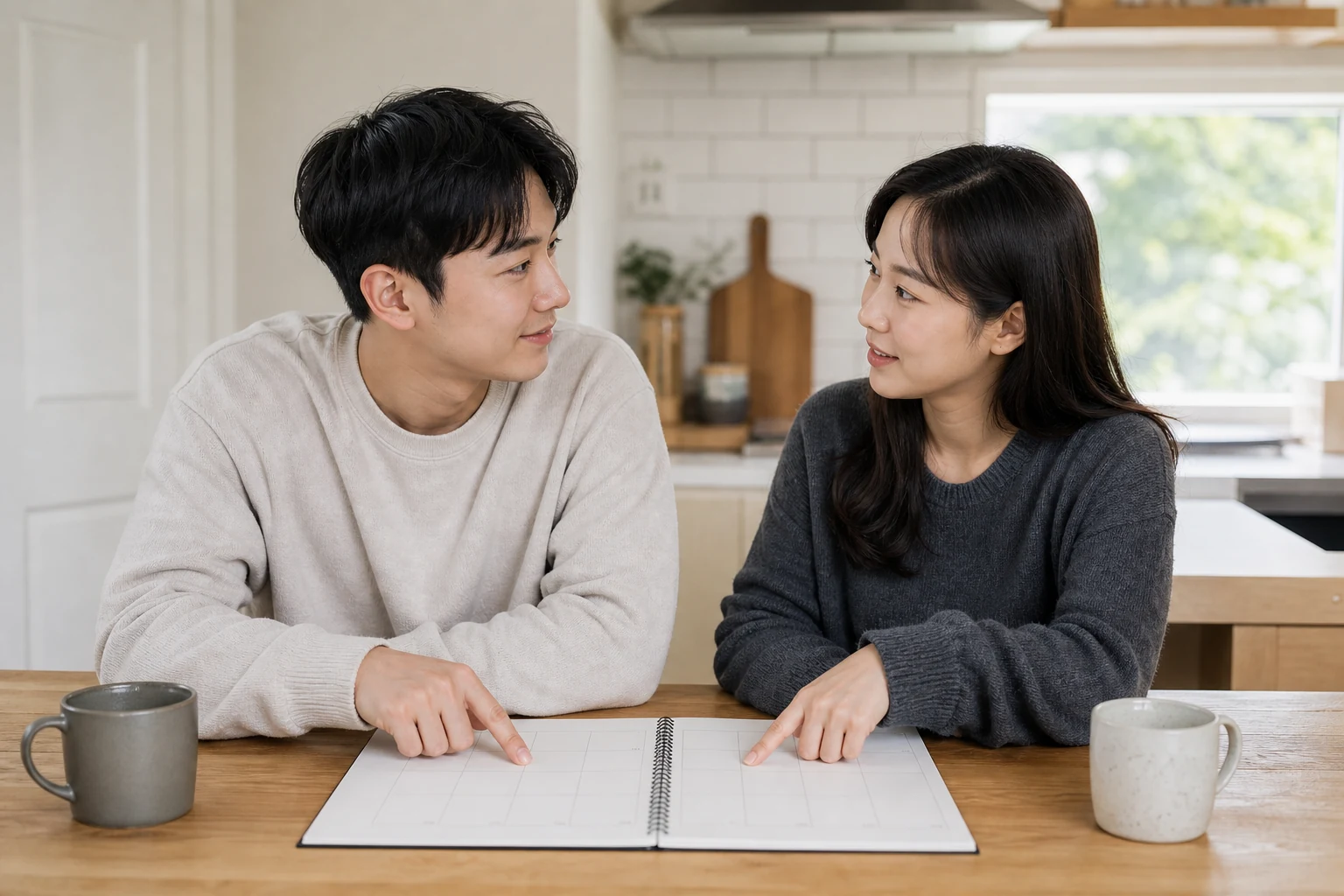 이성 친구 약속을 숨기거나 끊으라 하지 않고 공유 범위를 달력으로 함께 정하는 연인