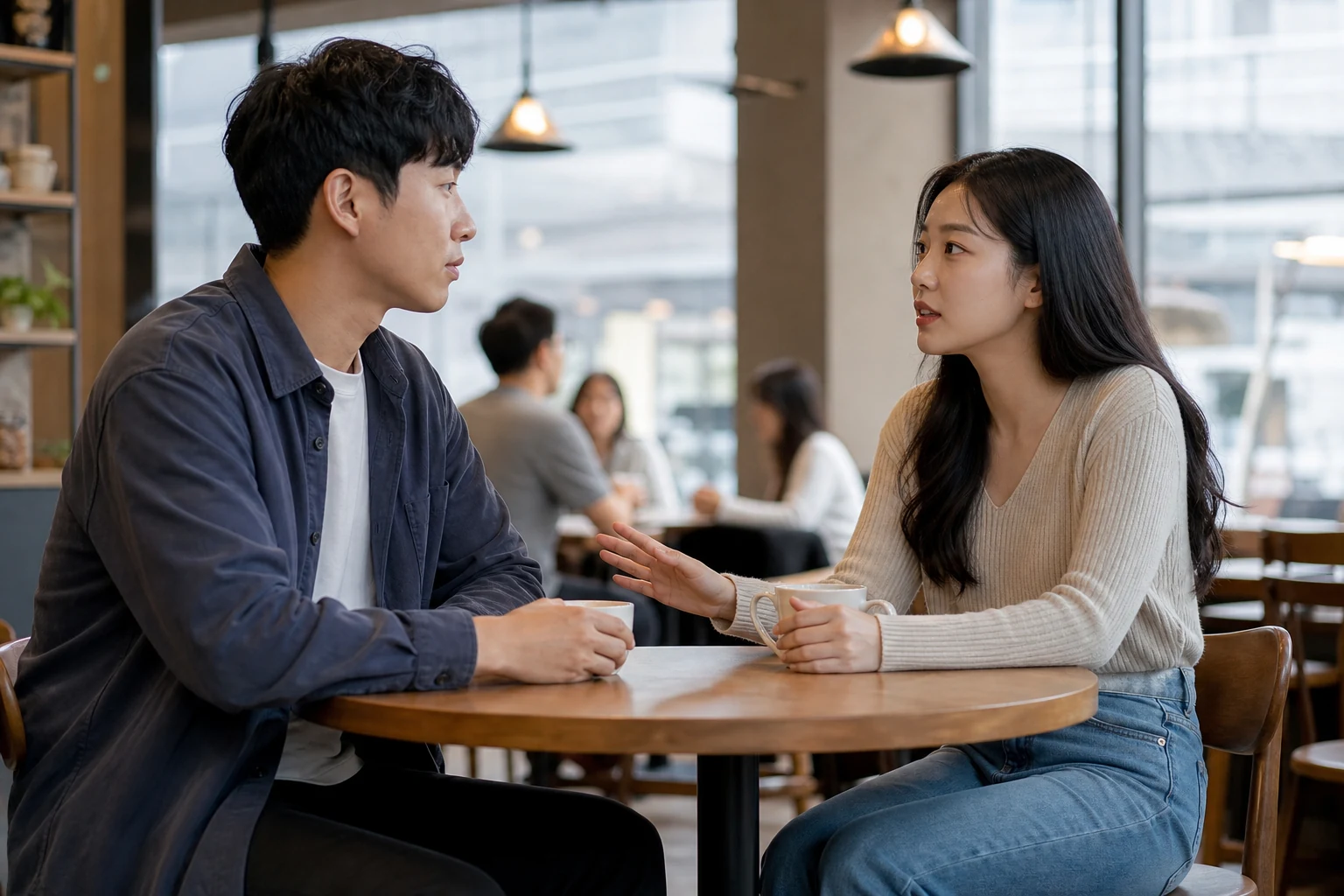 예전처럼 손을 잡기 전에 거리를 두고 원하는 관계부터 확인하는 두 사람