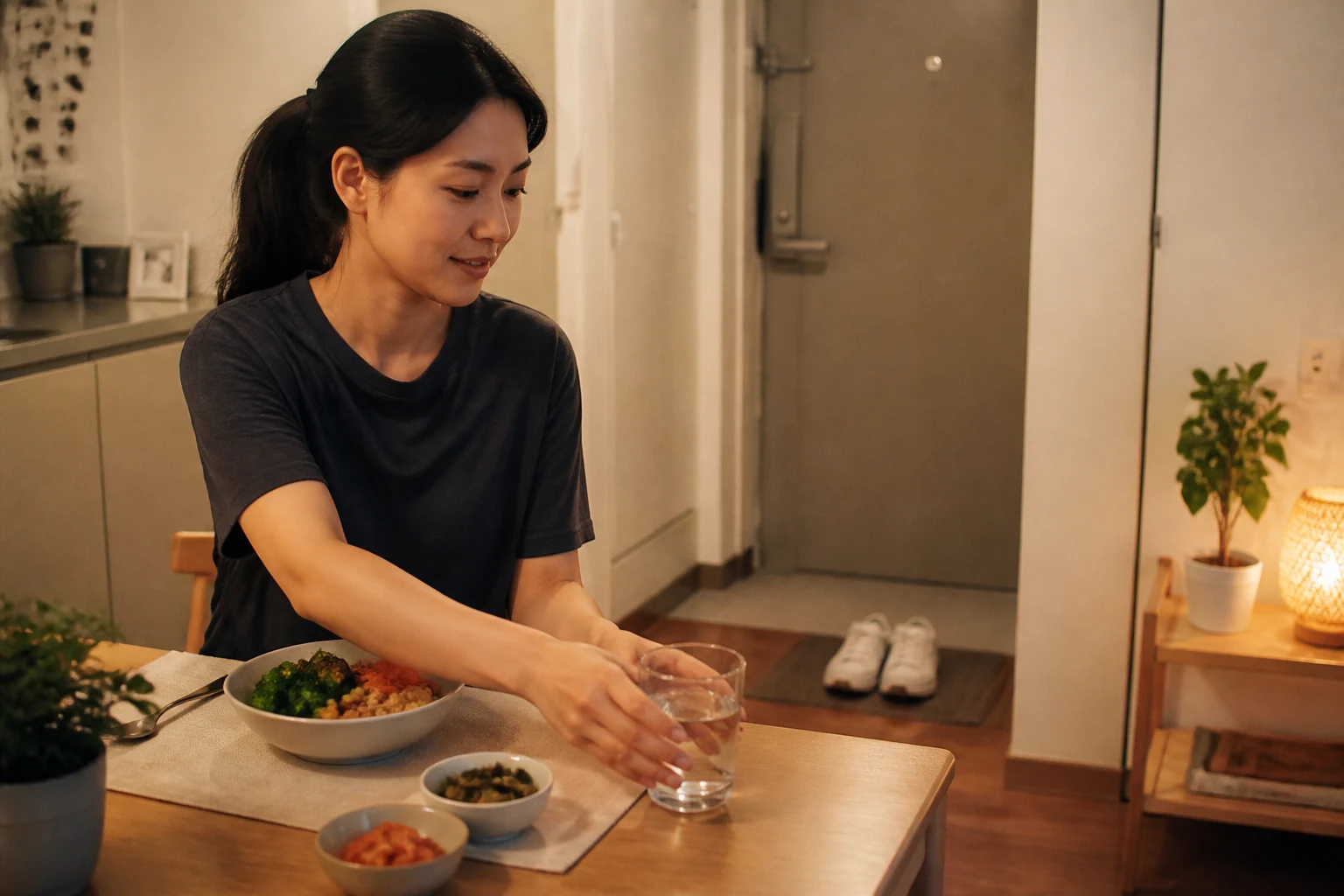 이별 뒤 자기 사랑을 거창한 다짐 대신 따뜻한 식사와 산책 준비로 실천하는 사람