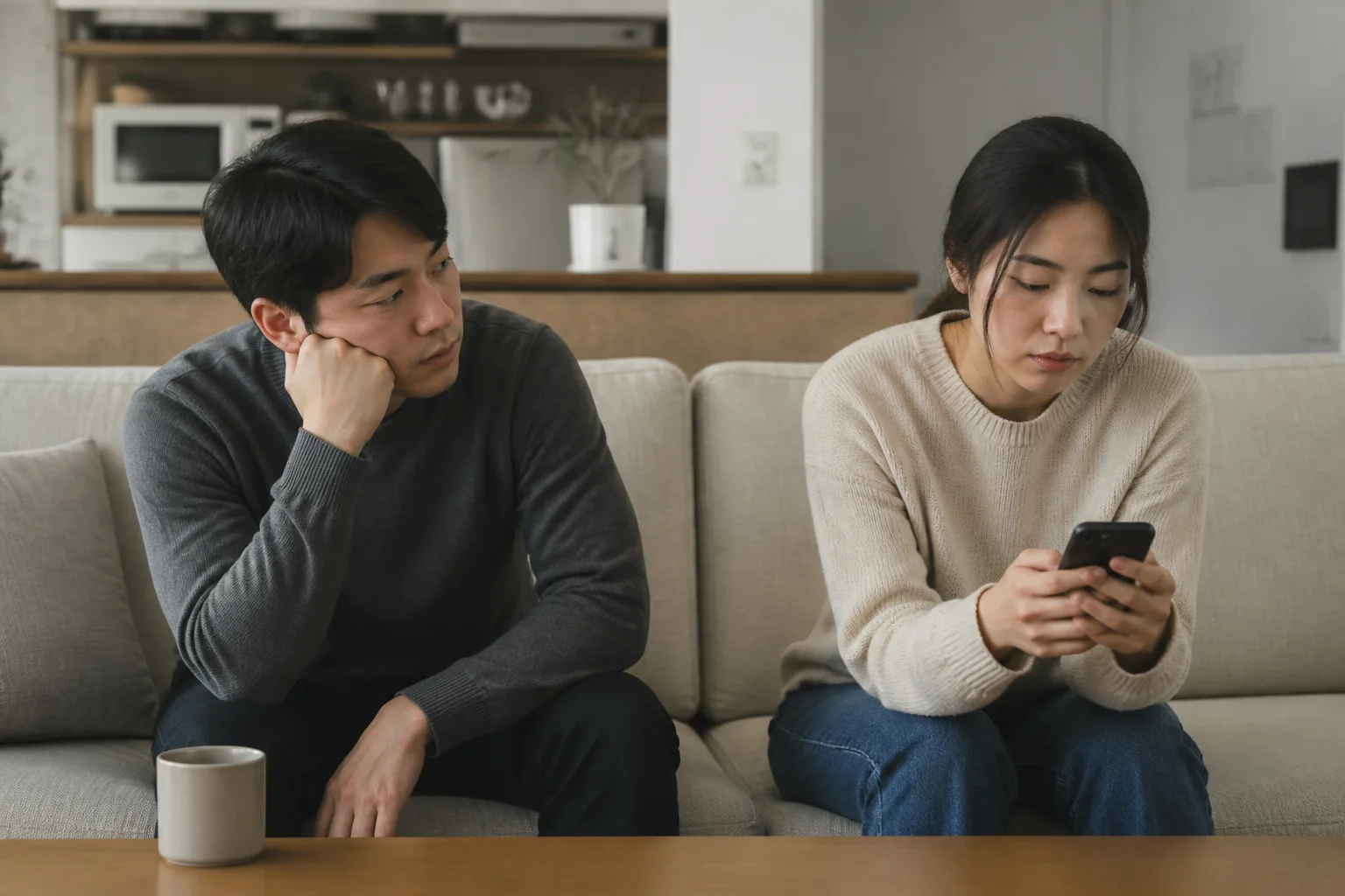 2년째인데, 우리 무슨 사이일까 상황을 일상 공간에서 차분히 마주하는 한국 성인들의 자연스러운 모습