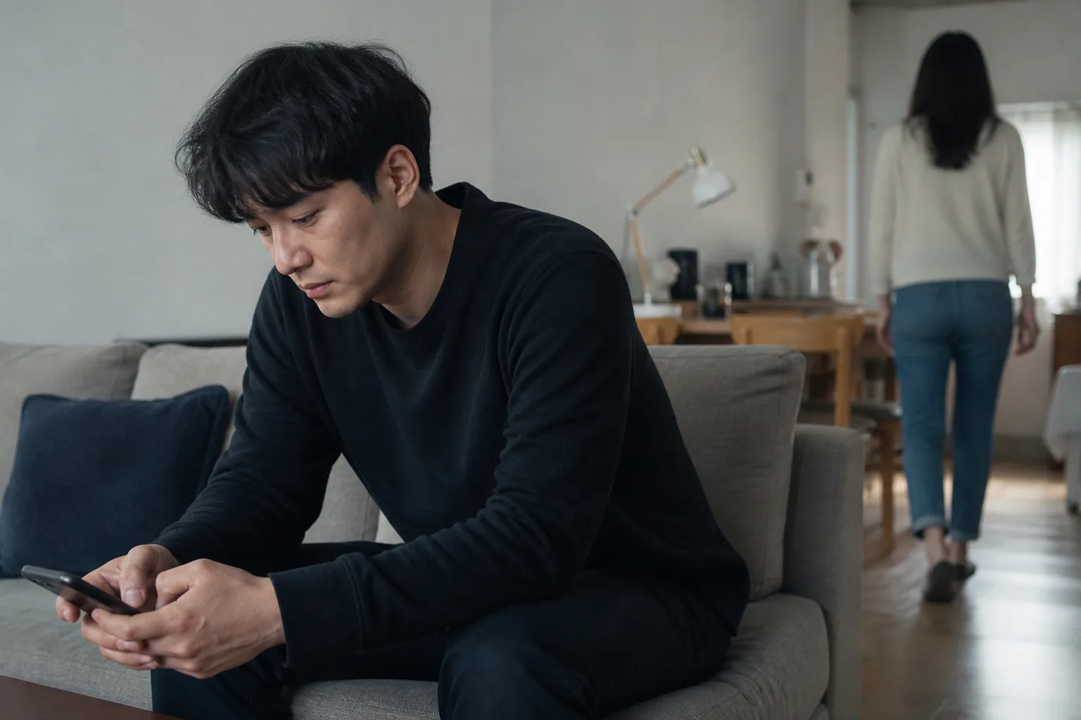 헤어진 뒤에야 소중함을 알았다면 상황을 일상 공간에서 차분히 마주하는 한국 성인들의 자연스러운 모습