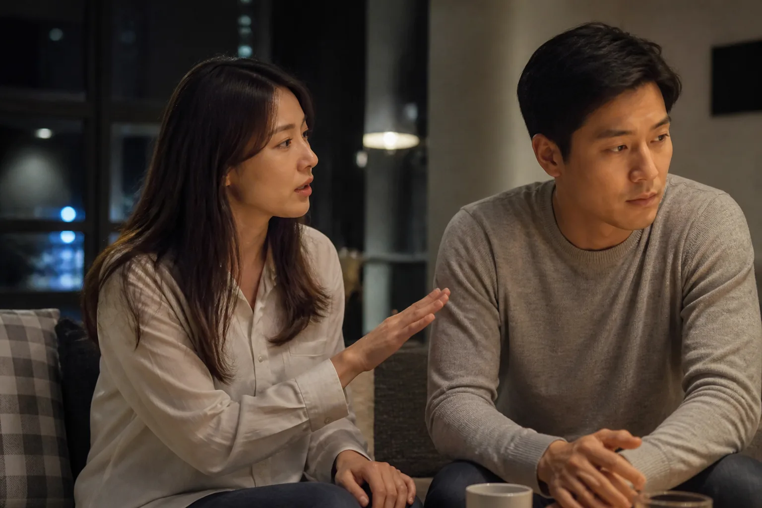 분위기에 휩쓸릴 뻔했을 때 멈추자고 말해봤다 상황을 일상 공간에서 차분히 마주하는 한국 성인들의 자연스러운 모습