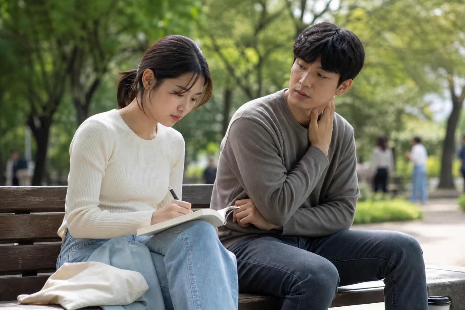 분명 좋았는데, 몸은 왜 이렇게 긴장했을까 상황을 일상 공간에서 차분히 마주하는 한국 성인들의 자연스러운 모습