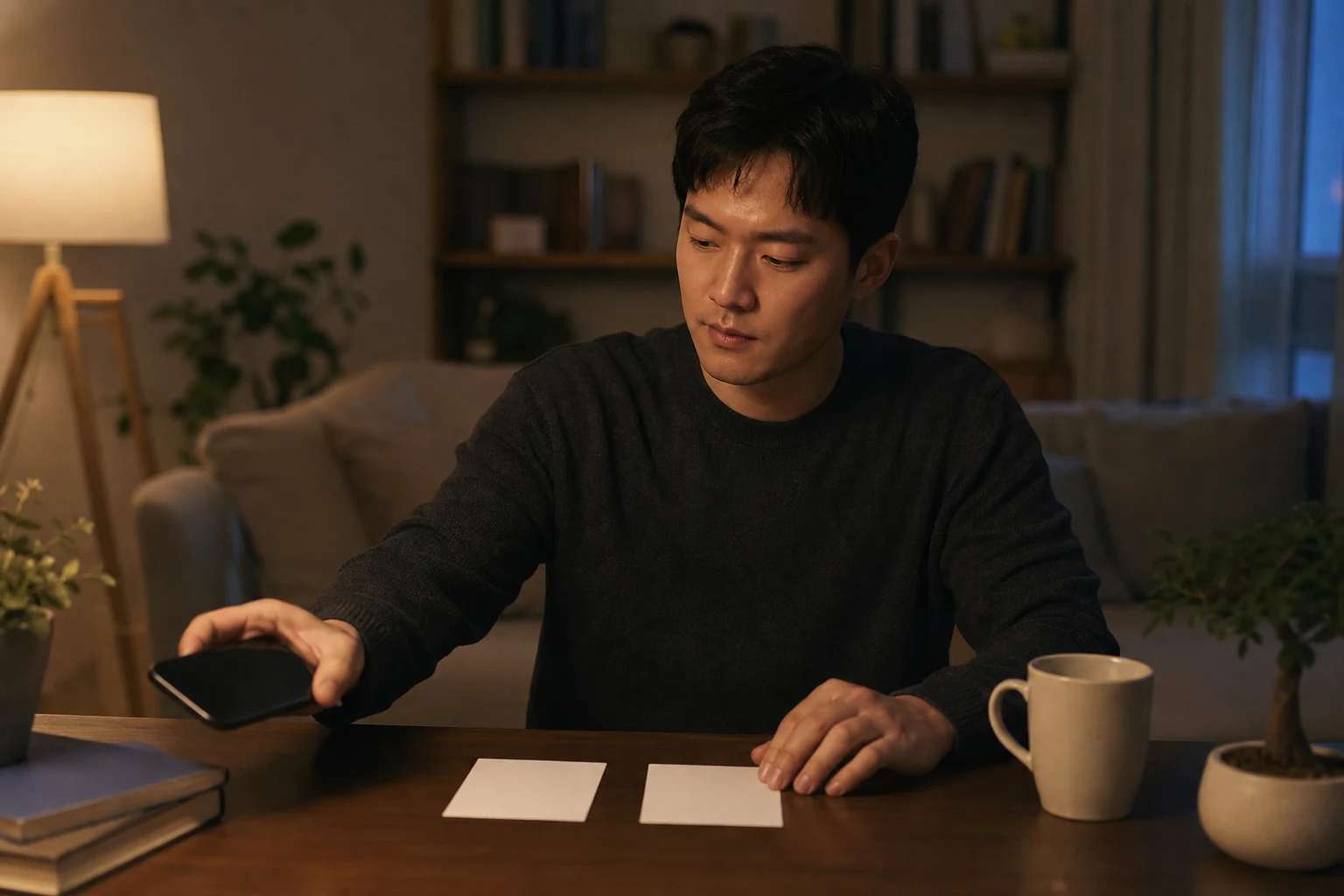 답장 공백을 버려질 증거로 단정하기 전 휴대전화를 내려놓고 사실과 불안을 나눠 적는 사람