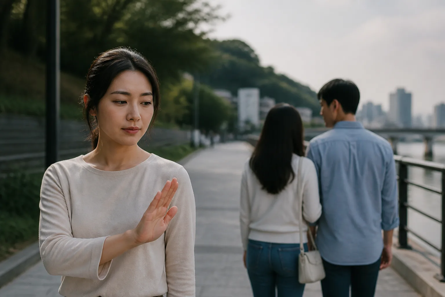 거절 뒤 비교가 시작될 때 멈춰야 할 말 상황을 일상 공간에서 차분히 마주하는 한국 성인들의 자연스러운 모습