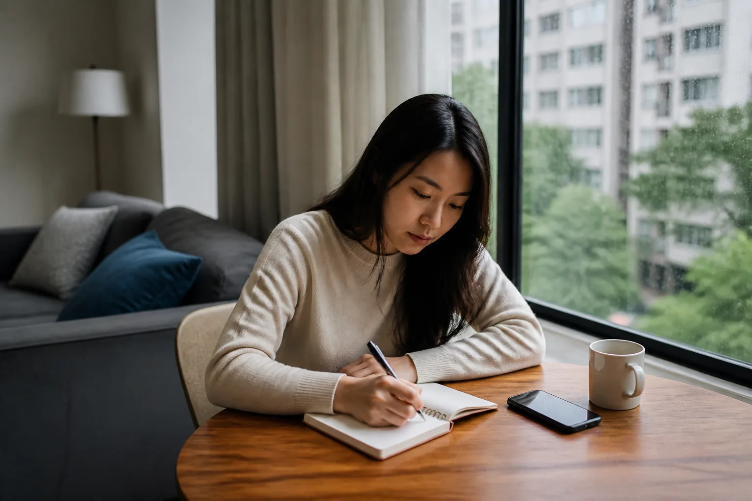 연락 끊긴 그 사람, 내가 계속 좋게만 생각해도 될까 상황을 일상 공간에서 차분히 마주하는 한국 성인들의 자연스러운 모습