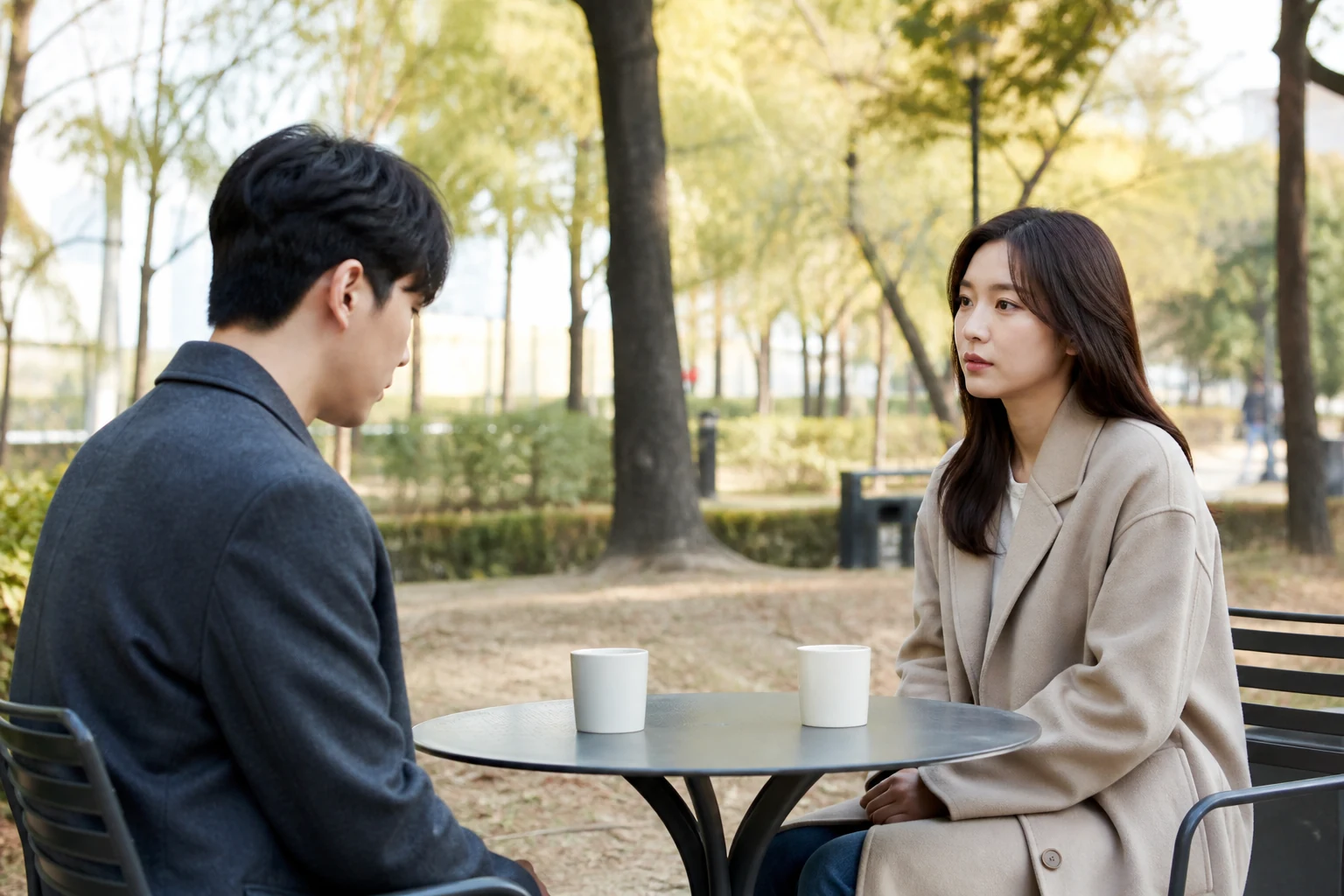 고백을 받은 뒤 가능성을 흘리지 않고 다정하지만 분명하게 마음을 전하는 두 사람