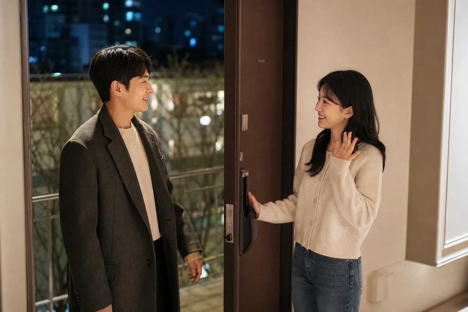 데이트 뒤 현관문을 반쯤 연 채 오늘은 여기까지라고 인사하고 존중받는 사람