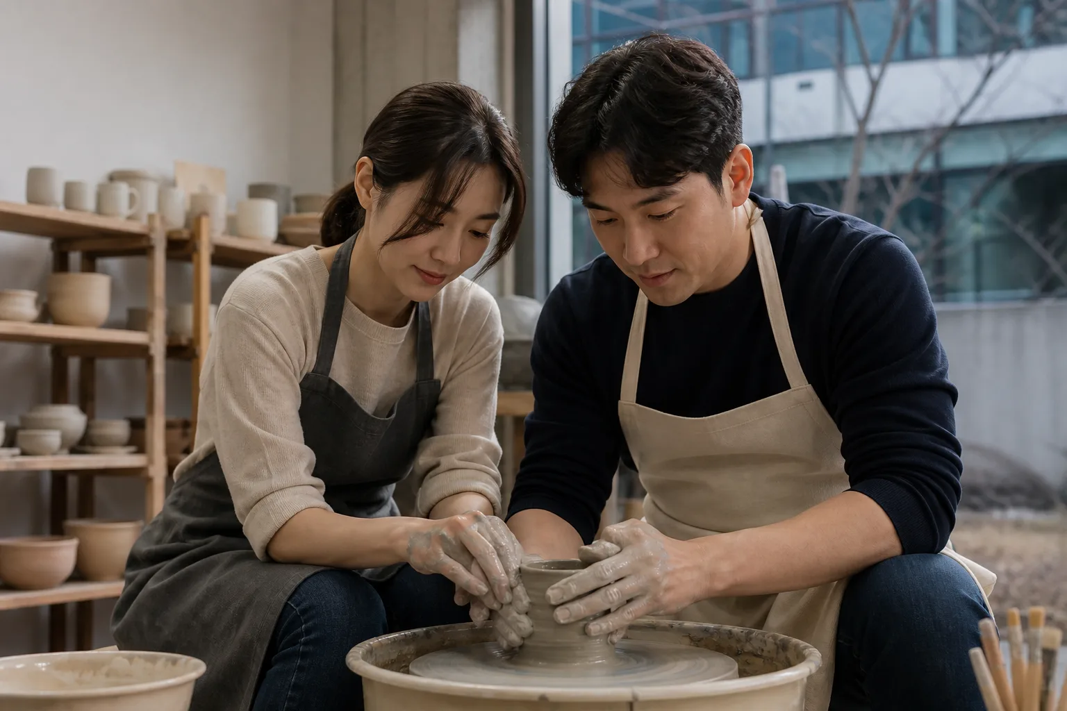더 나은 사람이 계속 나올 것 같아 결정을 못 할 때 상황을 일상 공간에서 차분히 마주하는 한국 성인들의 자연스러운 모습