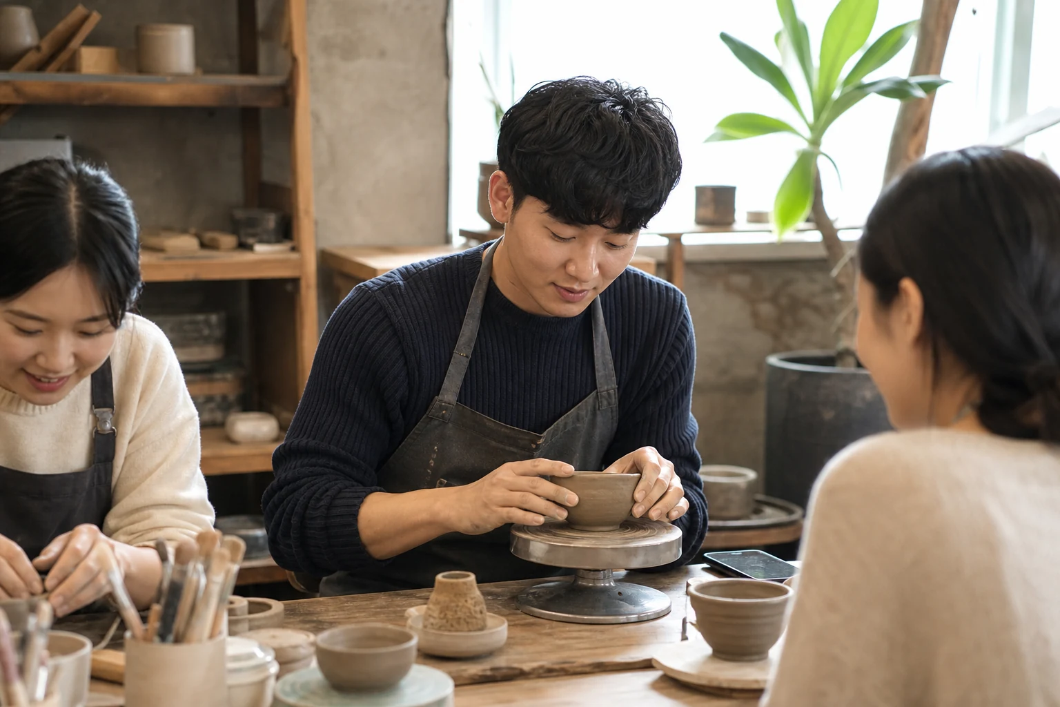 앱의 거절 뒤 사진을 계속 고치는 대신 휴대전화를 치우고 취미 모임에 참여하는 사람