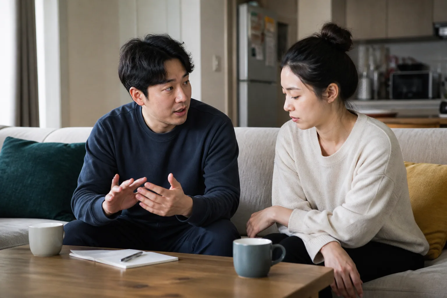 상대가 나보다 훨씬 대단해 보여 움츠러들 때 상황을 일상 공간에서 차분히 마주하는 한국 성인들의 자연스러운 모습
