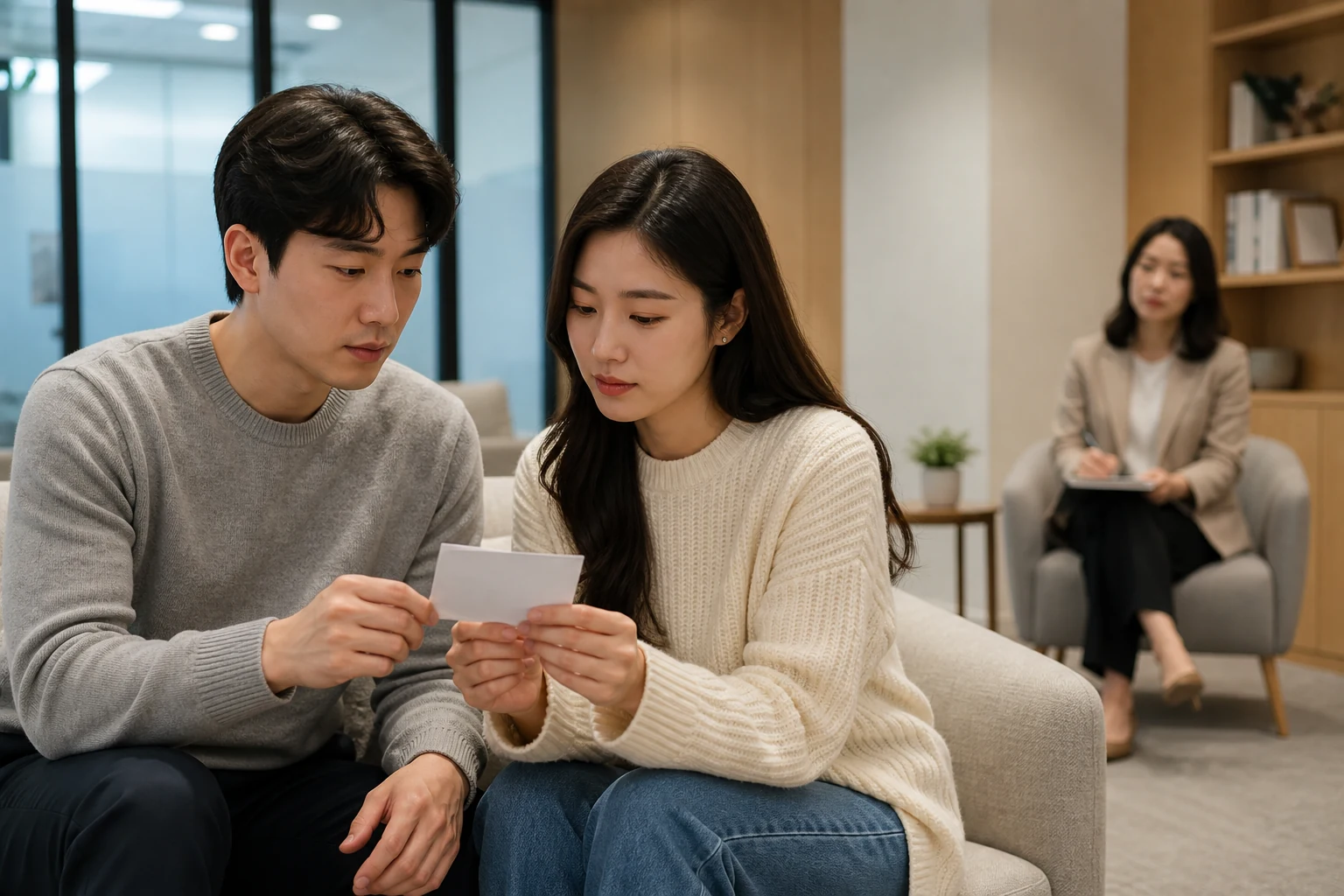 한 사람이 모든 불안을 책임지지 않도록 연인과 외부 도움의 범위를 함께 정하는 두 사람