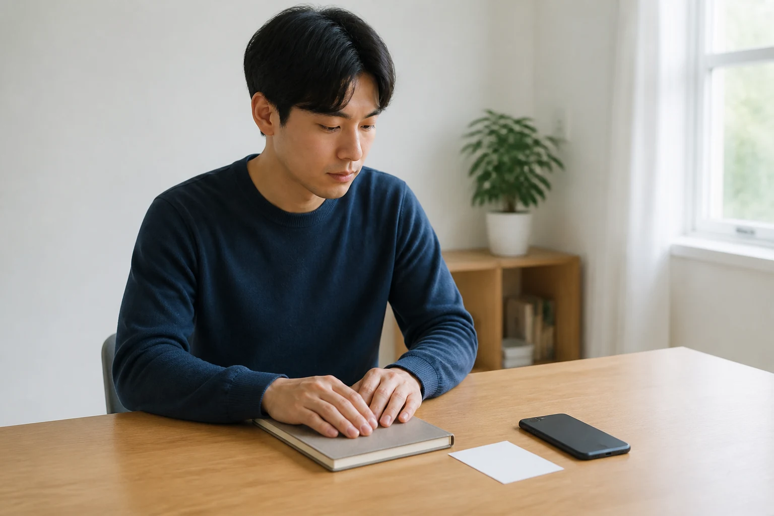 새로 전할 내용이 있는지 확인한 뒤 짧은 두 번째 메시지만 보내고 휴대전화를 내려놓는 사람