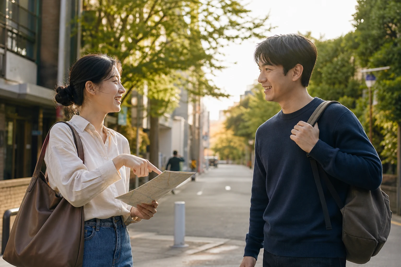강한 호감 속에서도 각자 가방을 든 채 다음 주 공개된 장소에서 만날 약속만 정하는 두 사람