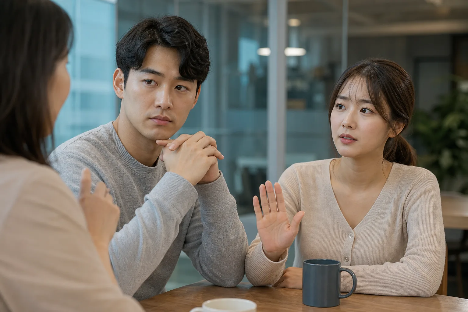 가족과 친구의 말에 우리 관계가 자꾸 흔들릴 때 상황을 일상 공간에서 차분히 마주하는 한국 성인들의 자연스러운 모습