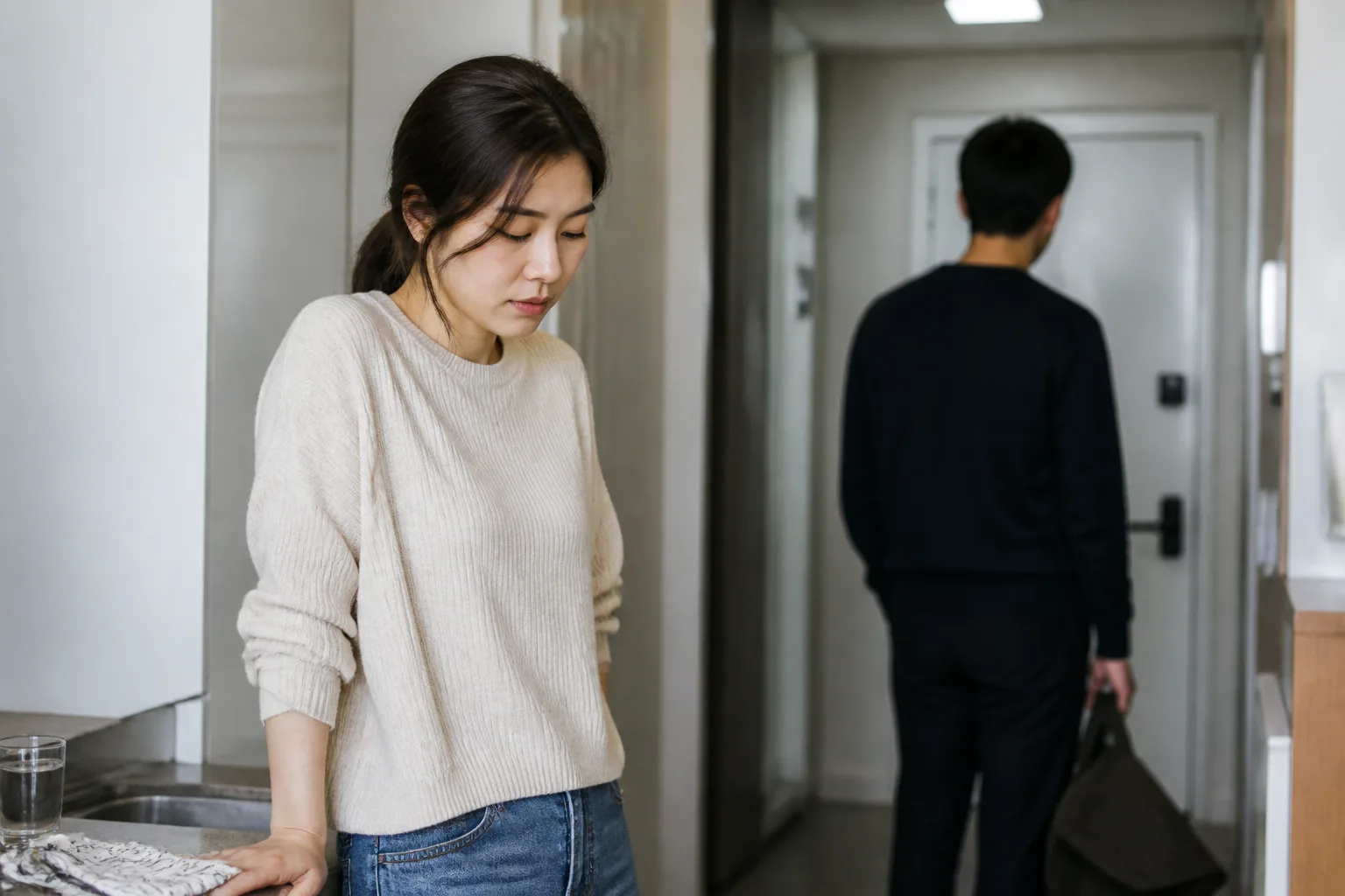 거절당한 뒤 내가 별로인 사람처럼 느껴질 때 상황을 일상 공간에서 차분히 마주하는 한국 성인들의 자연스러운 모습