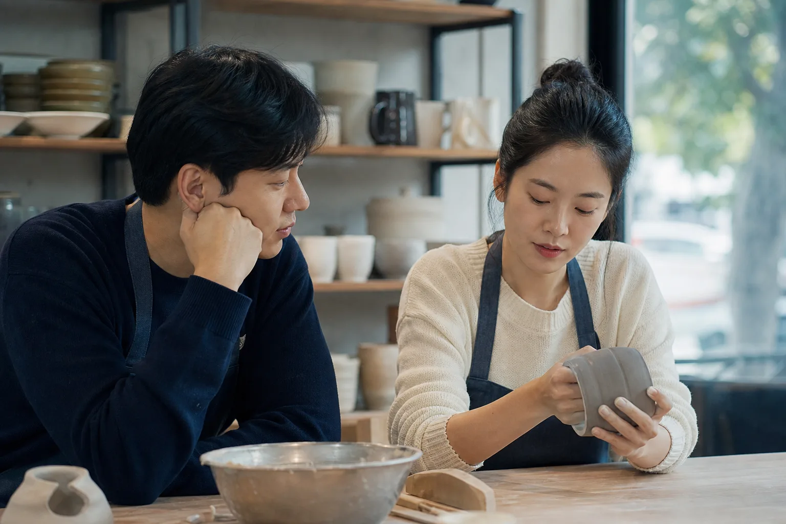 연락 양이 자꾸 안 맞는다고 느껴질 때 상황을 일상 공간에서 차분히 마주하는 한국 성인들의 자연스러운 모습