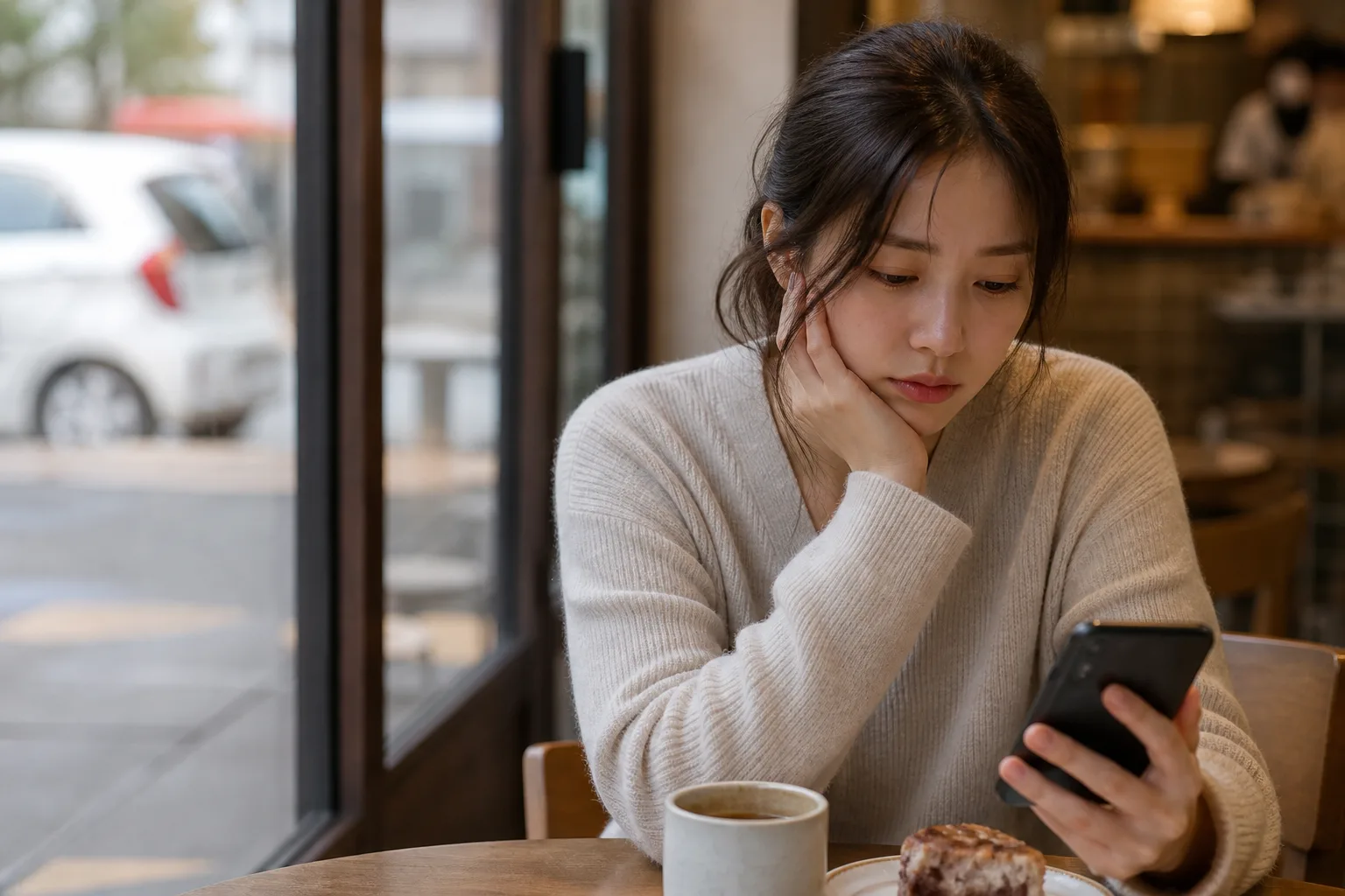 답장이 줄어들면 마음이 먼저 무너질 때 상황을 일상 공간에서 차분히 마주하는 한국 성인들의 자연스러운 모습