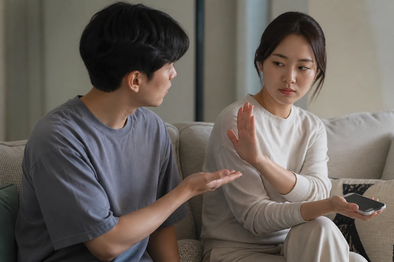 위치 공유 앱, 지금 깔아야 하는 걸까 상황을 일상 공간에서 실제 행동과 표정으로 마주하는 한국 성인의 자연스러운 모습