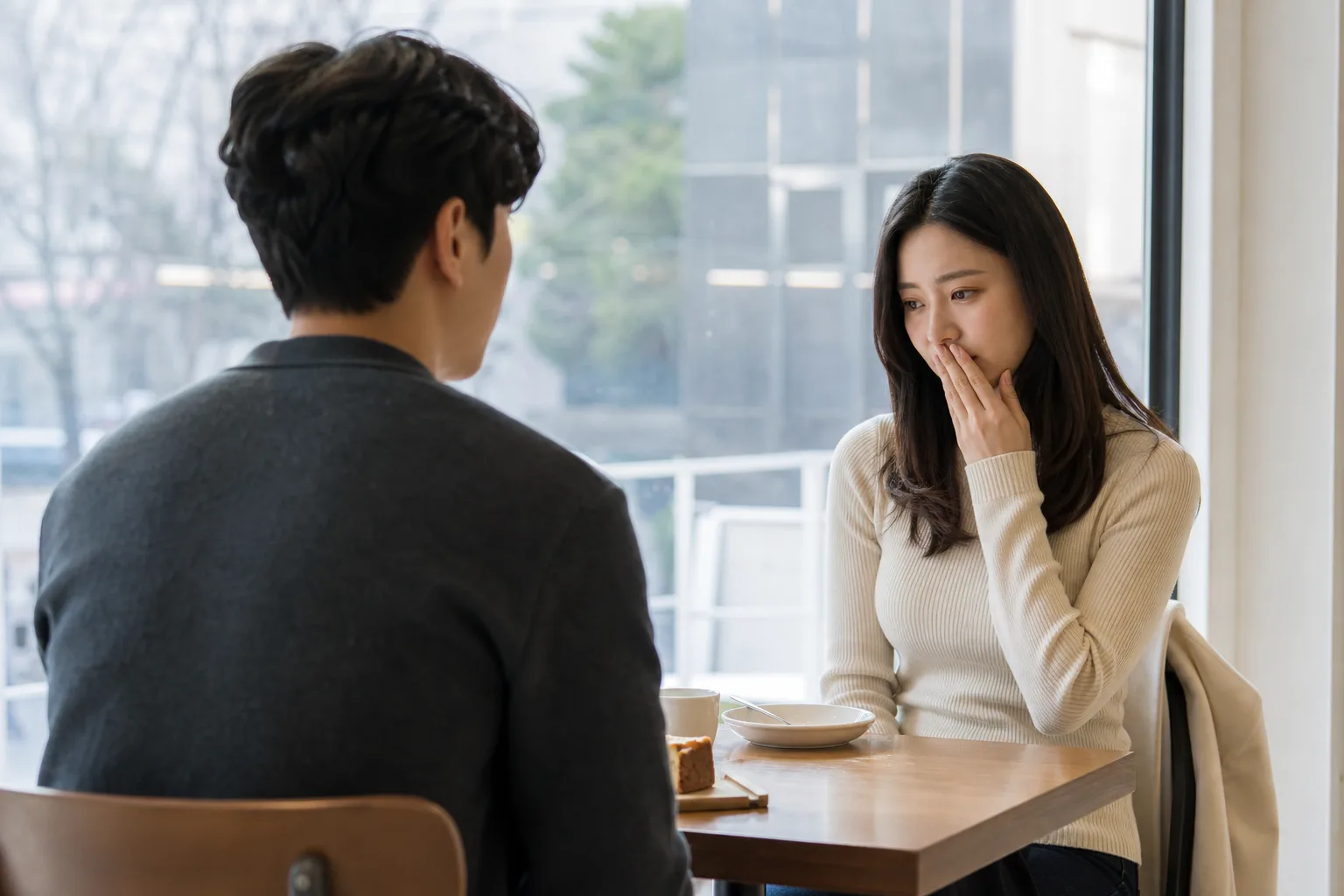 最初の会話で少しぎこちなくなっても、落ち着いて言い直す人