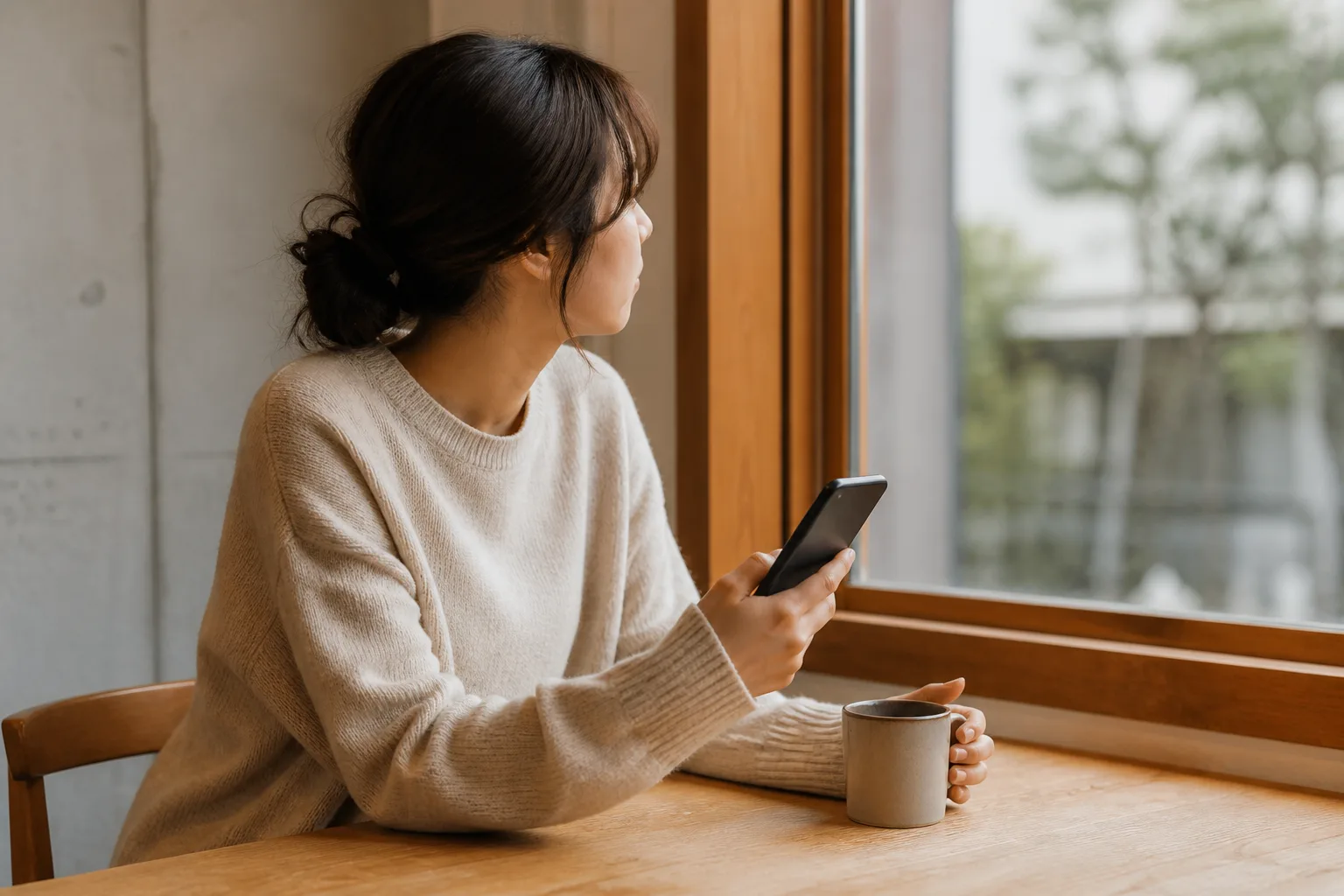 A woman setting a firm no contact boundary after a breakup