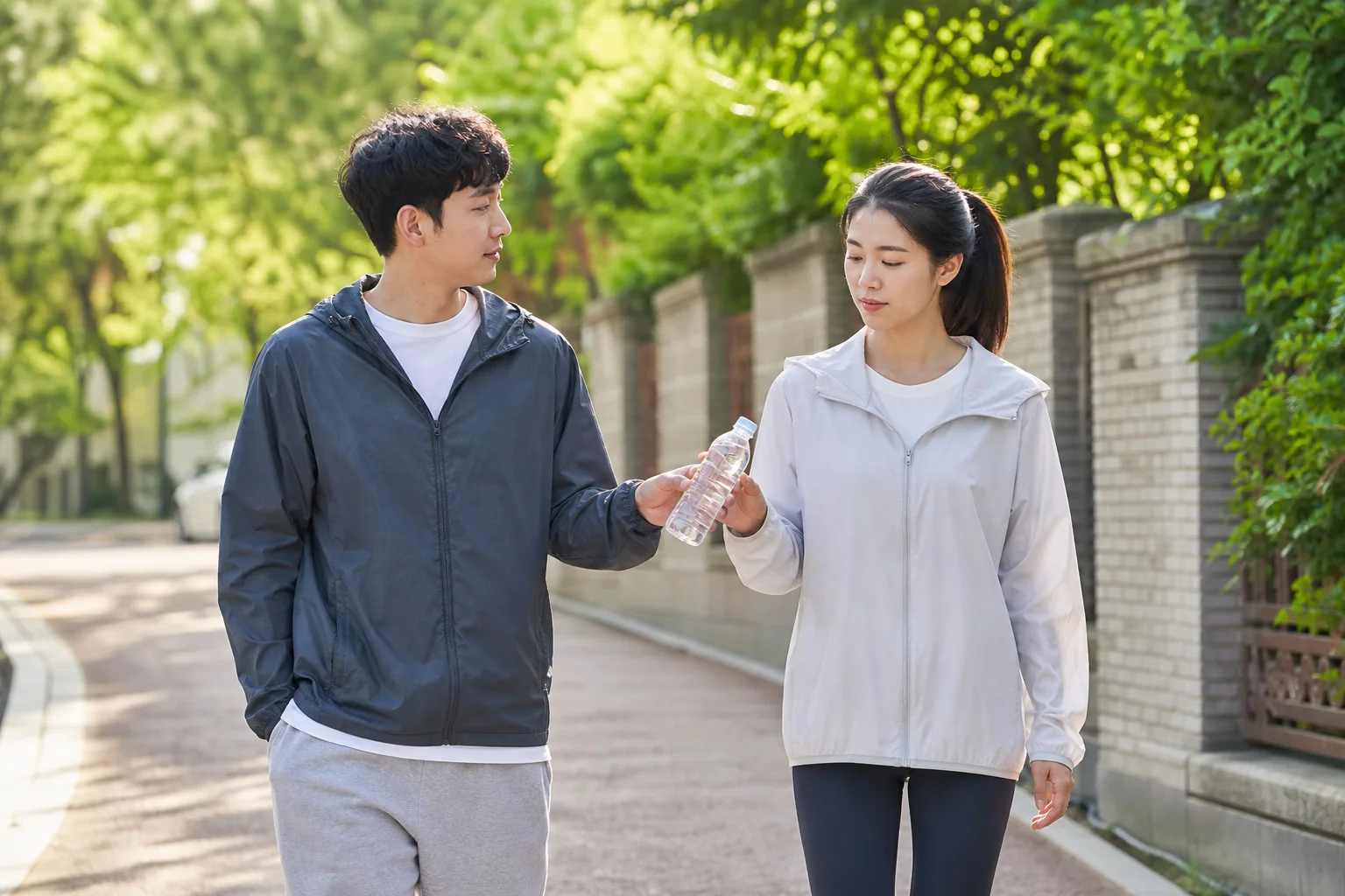 전 연인과의 비교가 담긴 빈 봉투를 닫고 지금 두 잔을 챙겨주는 연인에게 시선을 돌리는 사람