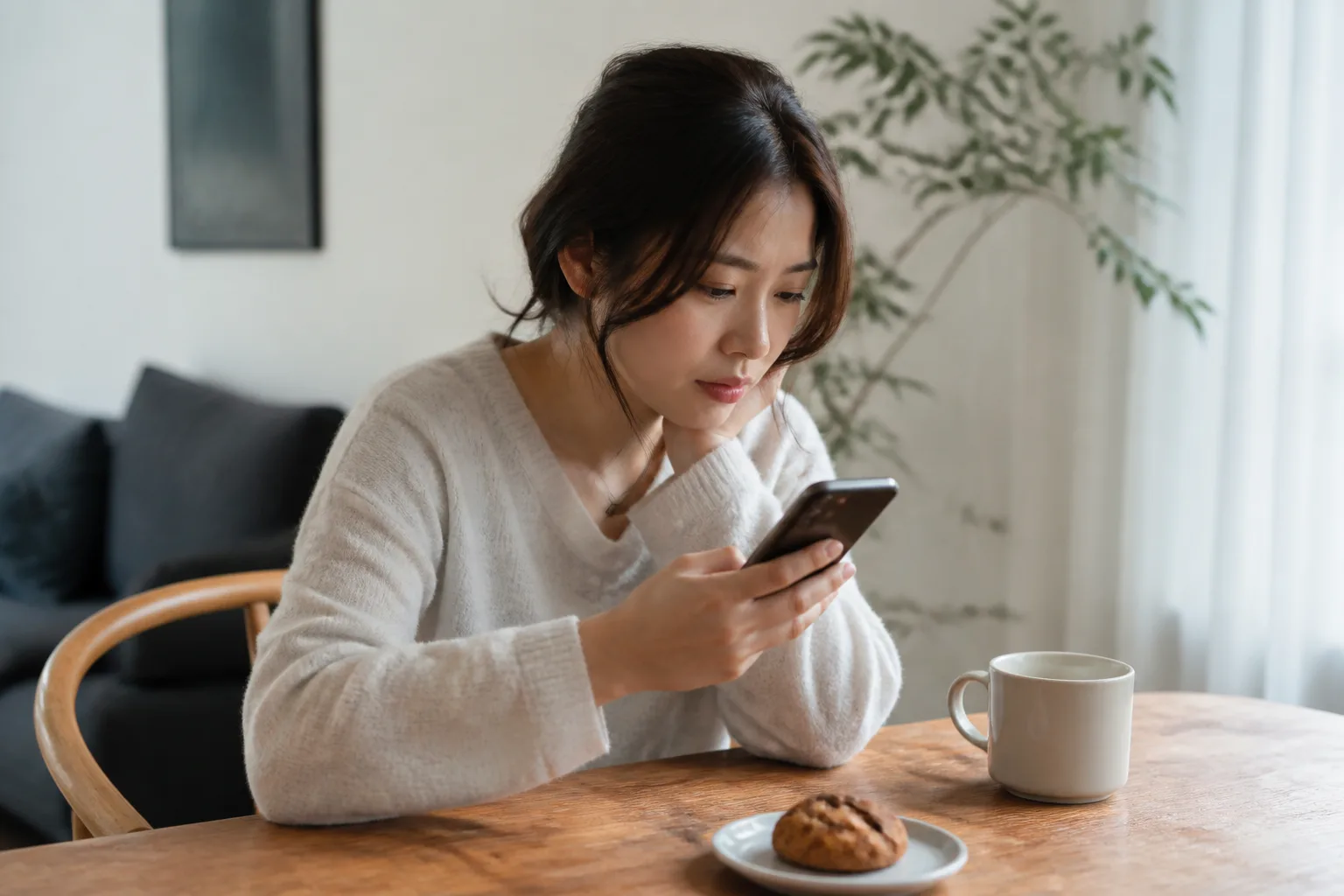 답장을 거절처럼 보이지 않게 하려고 너무 설명할 때 상황에서 집·카페·직장 같은 일상 공간에서 표정과 손짓으로 마음을 나누는 한국 성인들의 자연스러운 모습