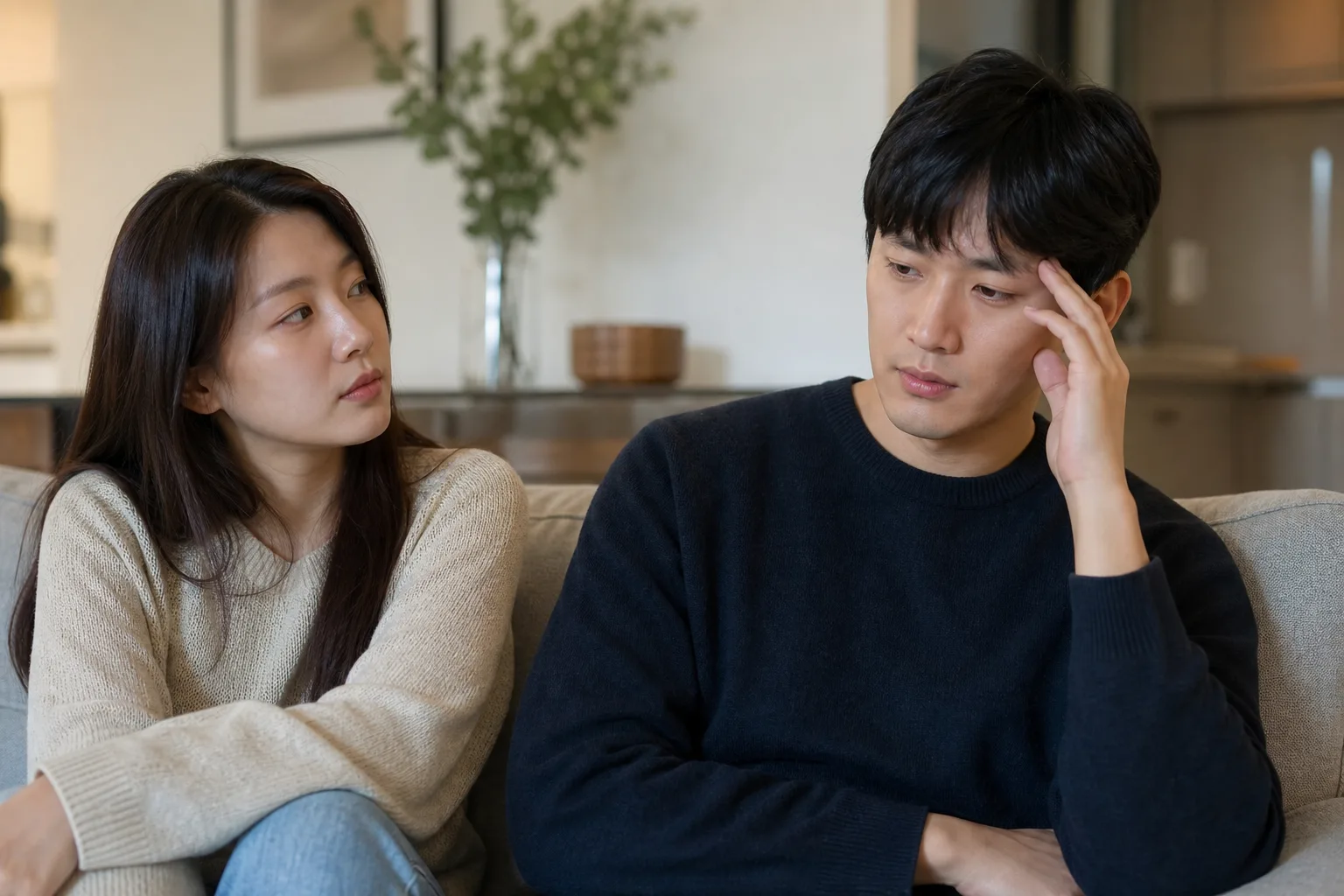 마음적으로 붙잡힌 관계에서 빠져나오기 상황을 일상 공간에서 차분히 마주하는 한국 성인들의 자연스러운 모습